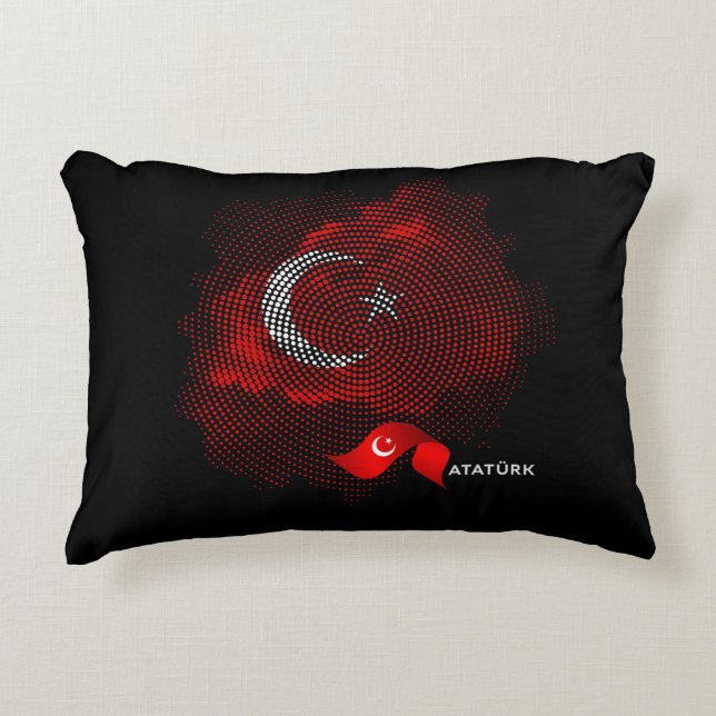 Coussins Décoratifs Drapeau de la Turquie (Devant)