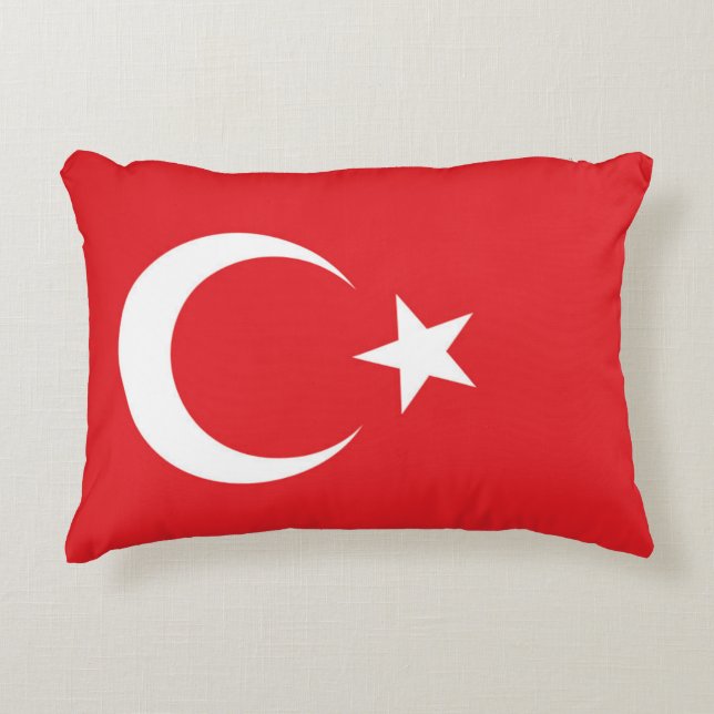 Coussins Décoratifs Drapeau de la Turquie (Devant)