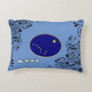Coussins Décoratifs Drapeau de l'Alaska