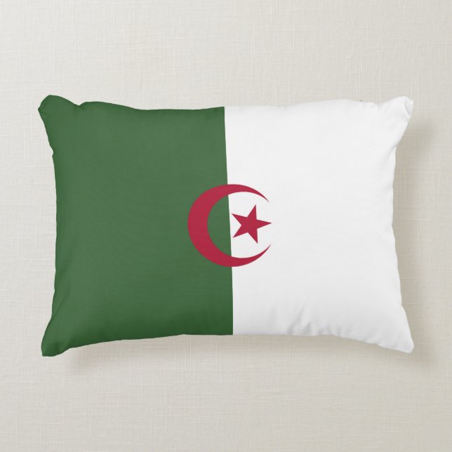 Coussins Décoratifs Drapeau de l'Algérie (Devant)