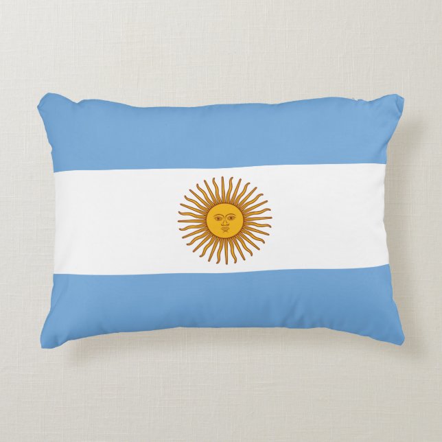 Coussins Décoratifs Drapeau de l'Argentine (Devant)