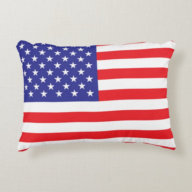Coussins Décoratifs Drapeau des États-Unis d'Amérique (Devant)