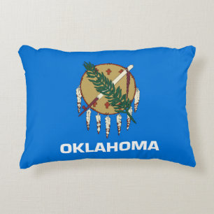 Coussins Décoratifs Drapeau d'État de l'Oklahoma, États-Unis