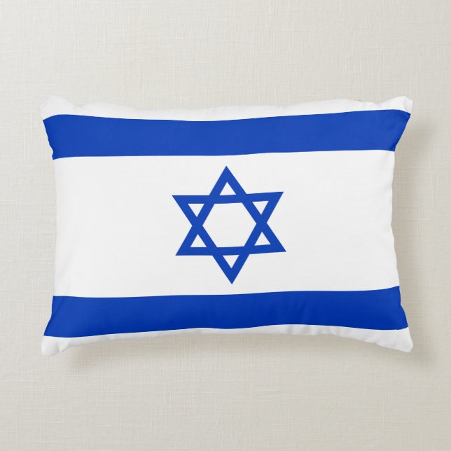 Coussins Décoratifs Drapeau d'Israël (Devant)
