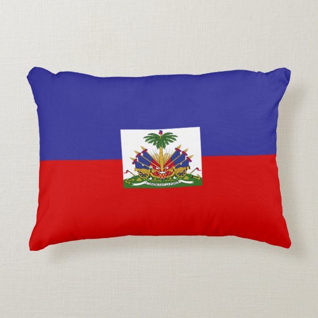 Coussins Décoratifs Drapeau du Haïti (Devant)