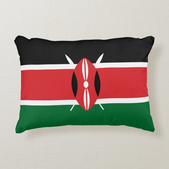 Coussins Décoratifs Drapeau du Kenya (Devant)