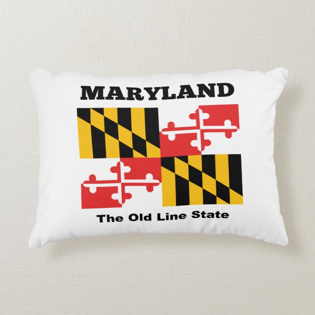 Coussins Décoratifs drapeau du Maryland (Devant)