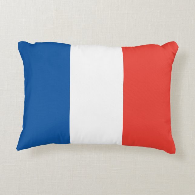 Coussins Décoratifs Drapeau français (Dos)
