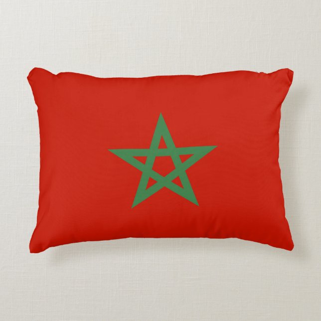 Coussins Décoratifs drapeau marocain (Devant)
