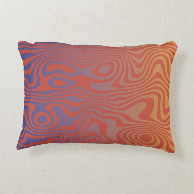 Coussins Décoratifs Dream Flow l Abstract Trippy Pattern - No. 01 (Dos)