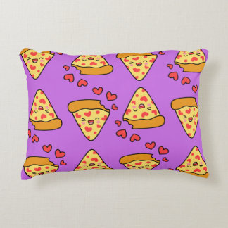 Coussins Décoratifs Drôle rire pizza motif violet enfants fille garçon