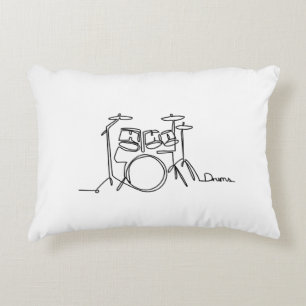 Coussins Décoratifs Drummer Music Design Drums One-Line