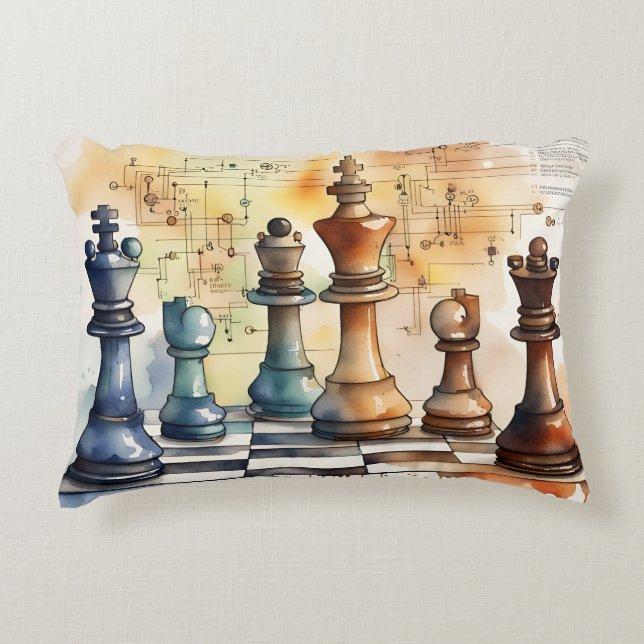 Coussins Décoratifs Échecs (Devant)