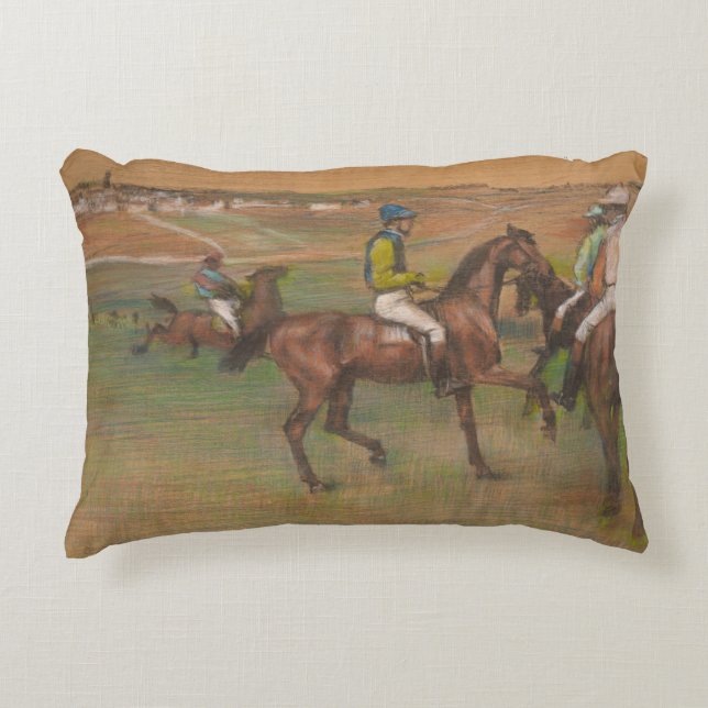 Coussins Décoratifs Edgar Degas - Chevaux de course (Devant)