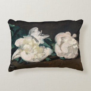 Coussins Décoratifs Edouard Manet - Branche de pivoines blanches, séca
