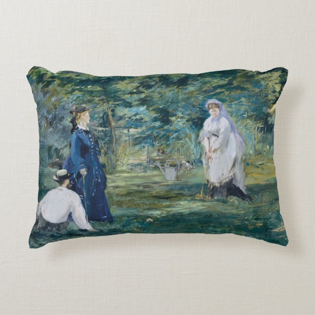 Coussins Décoratifs Edouard Manet - Un jeu de Croquet (Devant)