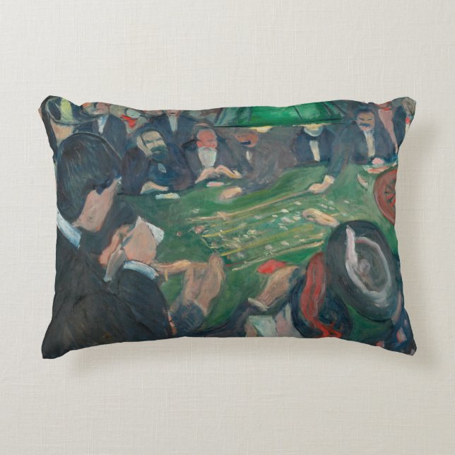 Coussins Décoratifs Edvard Munch - À la table de roulette (Devant)