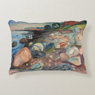 Coussins Décoratifs Edvard Munch - Rive avec Maison Rouge