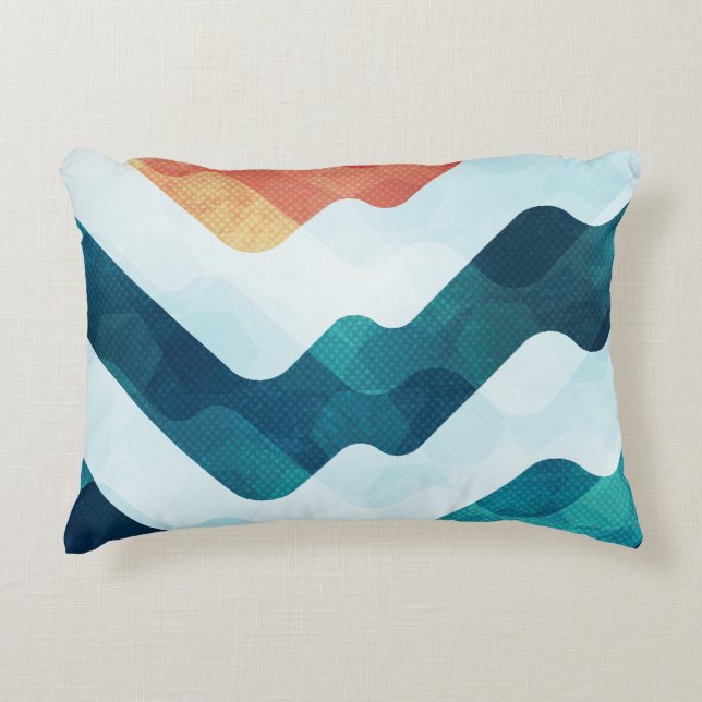 Coussins Décoratifs Effet Grunge d'eau Motif transparent (Devant)