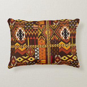 Coussins Décoratifs Élégance afrocentrique : Motif géométrique
