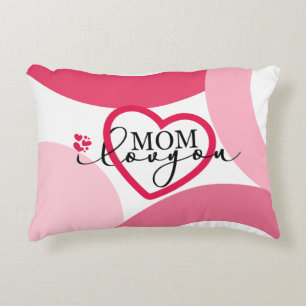 Coussins Décoratifs Elegant design texte Maman I Love You With Heart