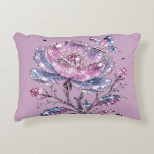 Coussins Décoratifs Élégant motif botanique rose poudré