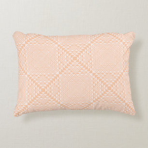 Coussins Décoratifs Elégant Motif géométrique Peachy Orange clair rose