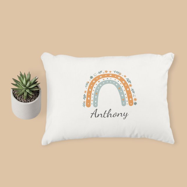 Coussins Décoratifs Elegant Personalized Rainbow Pillowcase  (Créateur téléchargé)