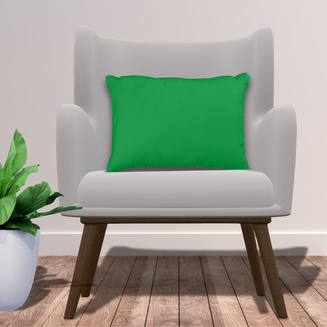 Coussins Décoratifs Élégant Vert Kelly Uni de Base (Créateur téléchargé)