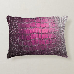 Coussins Décoratifs Élégante, brillante, texture en cuir gaufré en