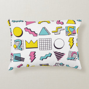 Coussins Décoratifs Éléments de conception Pop Memphis des années 9