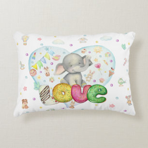 Coussins Décoratifs Eléphant gris mou