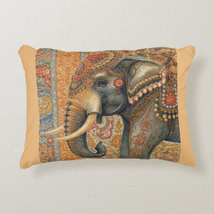 Coussins Décoratifs Éléphant Vintage, Éléphant Antique, Art d'Éléphant