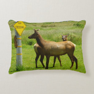Coussins Décoratifs Elk Crossing California Wildlife Photography