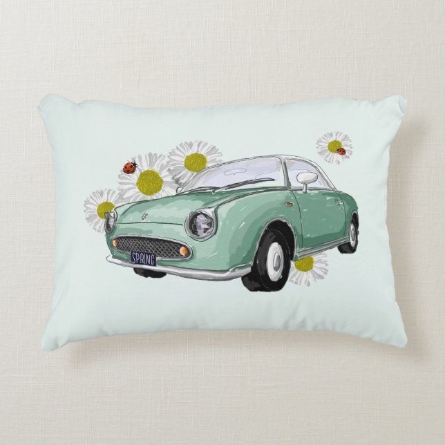 Coussins Décoratifs Emerald Green Figaro accent pillow (Devant)