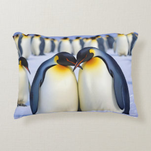 Coussins Décoratifs Empereur Penguins Animal Nature Wildlife Affection