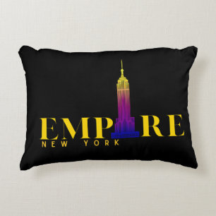 Coussins Décoratifs Empire State Building-New York-Or vibrant