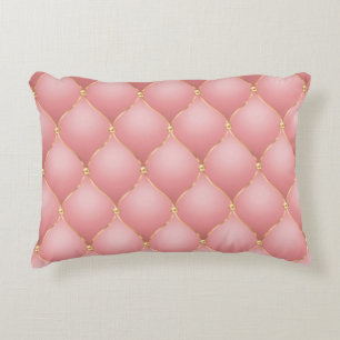 Coussins décoratifs en rose gold tuftés