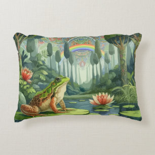 Coussins Décoratifs Enchanter William Morris Frog dans une forêt