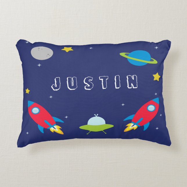 Coussins Décoratifs Enfants d'espace extra-atmosphérique/coussin de (Devant)