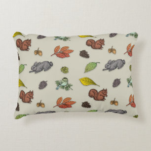 Coussins Décoratifs enrobage gris rouge de la baie rouge moderne