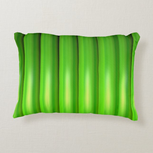 Coussins Décoratifs Ensemble de bambou vert (Dos)
