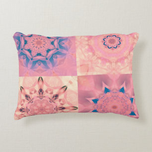 Coussins Décoratifs Ensemble de fractales pastel abstraites avec kaléi