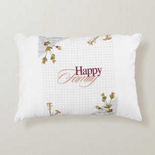 Coussins Décoratifs "Ensemble, nous brillons : Happy Family Design Cou