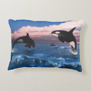 Coussins Décoratifs Épaulards dans l'océan arctique