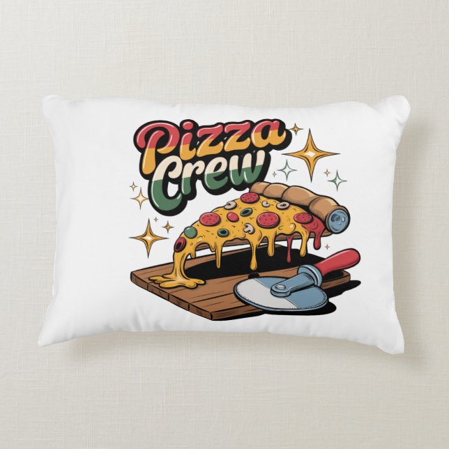 Coussins Décoratifs Équipage de pizza (Dos)