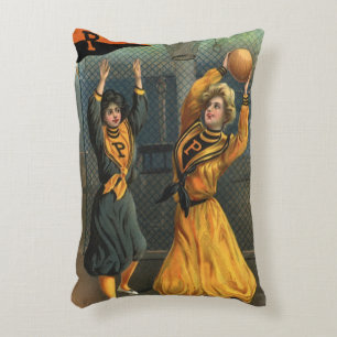 Coussins Décoratifs Équipe de basket-ball féminin Sports Vintage lors 