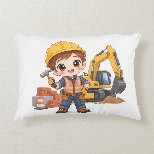 Coussins Décoratifs Équipe de construction junior (Devant)