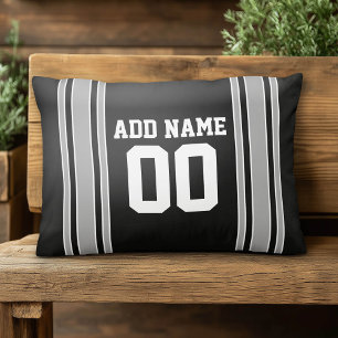 Coussins Décoratifs Équipe Jersey avec nom et numéro personnalisés