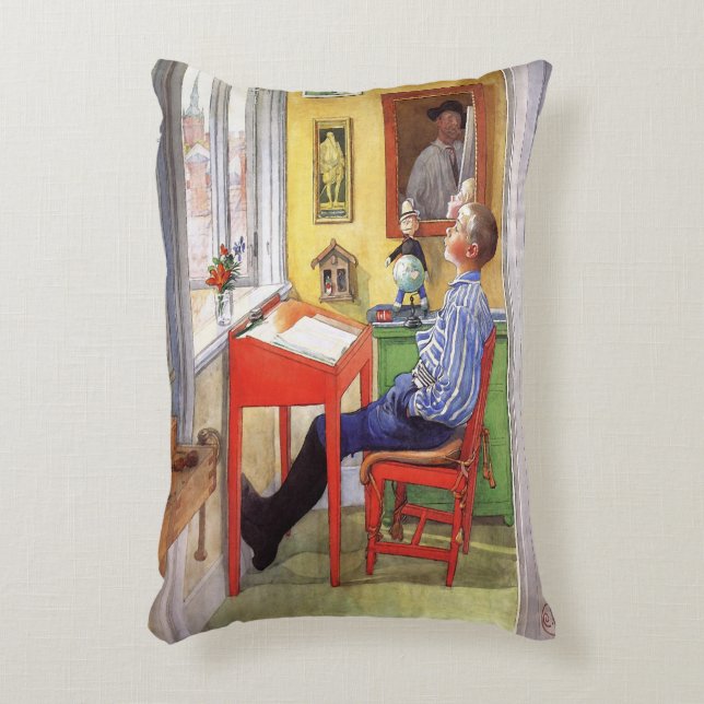 Coussins Décoratifs Esbjorn Faire ses devoirs par Carl Larsson (Devant(Vertical))